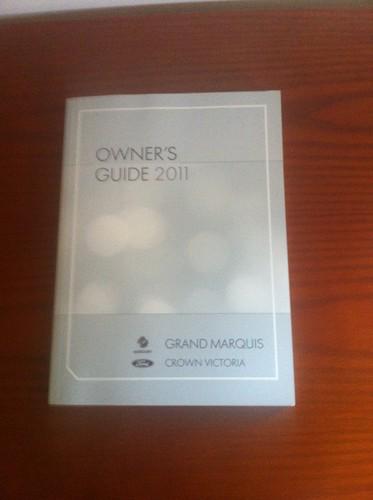 2011 oem mercury grand marquis/ford crown vic owner's guide