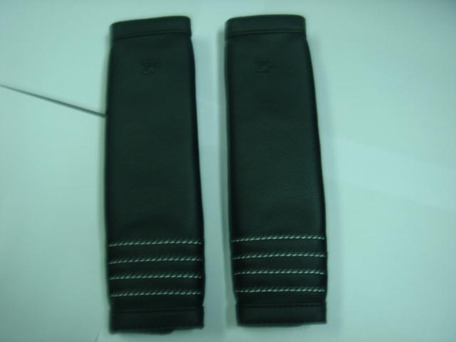 CAR LEATHER SEAT BELT COVER SHOULDER COMFORTABLE PADS BLACK X 2 PIECES, US $15.99, image 4