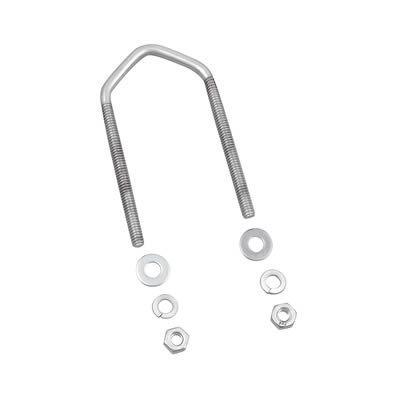 V-bolt saddle clamp replacement 1/2"-1 3/4" 1/4"thread stainless steel natural