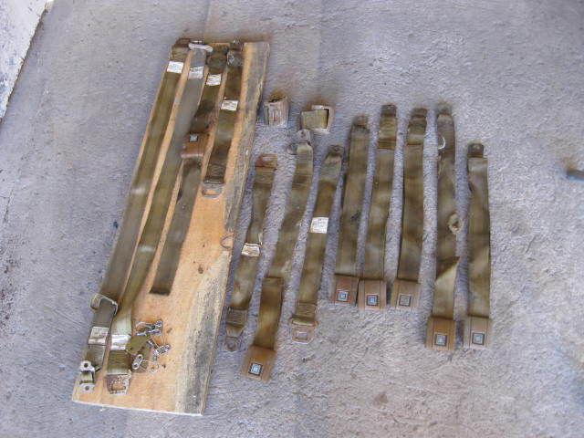 1969 70 PONTIAC GTO CHEVELLE GOLD SEAT BELT SET SHOULDER BELT 69 DATE CODED, US $299.99, image 6