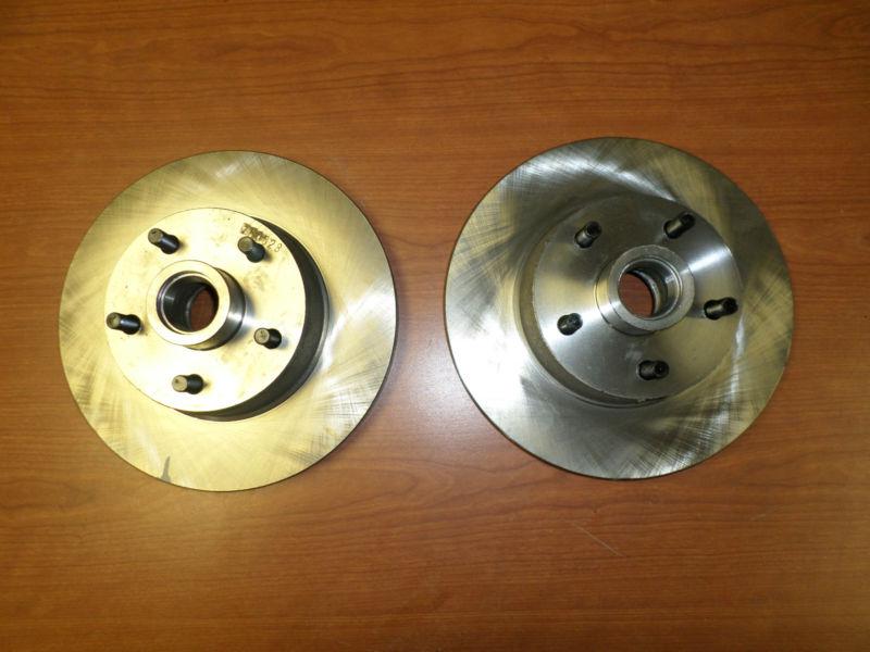 1969-1970 front disc brake rotors (pair)  ford mustang   