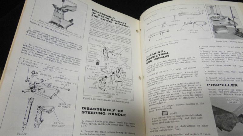1973 SERVICE MANUAL FISHERMAN 6HP #4903 EVINRUDE OUTBOARD BOAT MOTOR , US $25.95, image 3