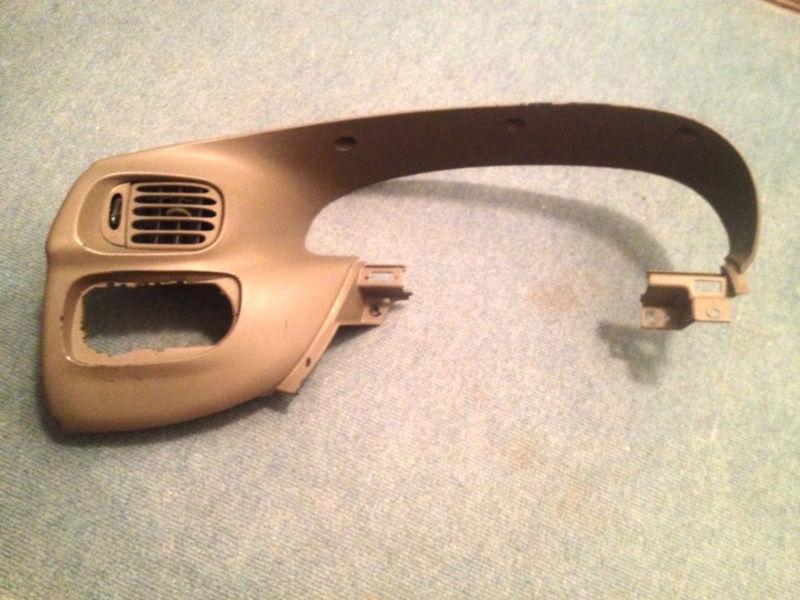 97 98 99 00 01 02 expedition f150 navigator dash speedometer bezel 1 piece tan