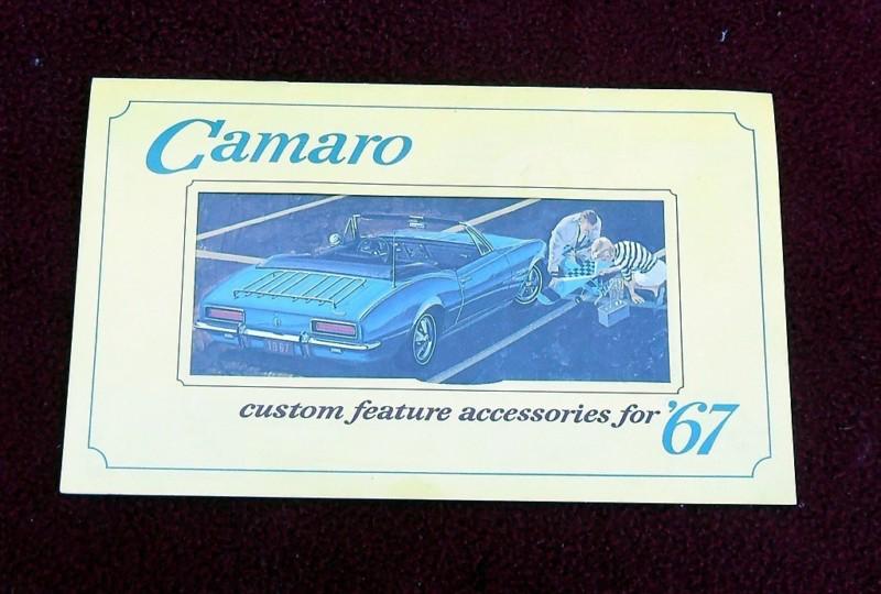 Find 67 CAMARO CUSTOM FEATURE ACCESSORIES BOOKLET VERY COOL in Roy, Utah, US, for US 5.00