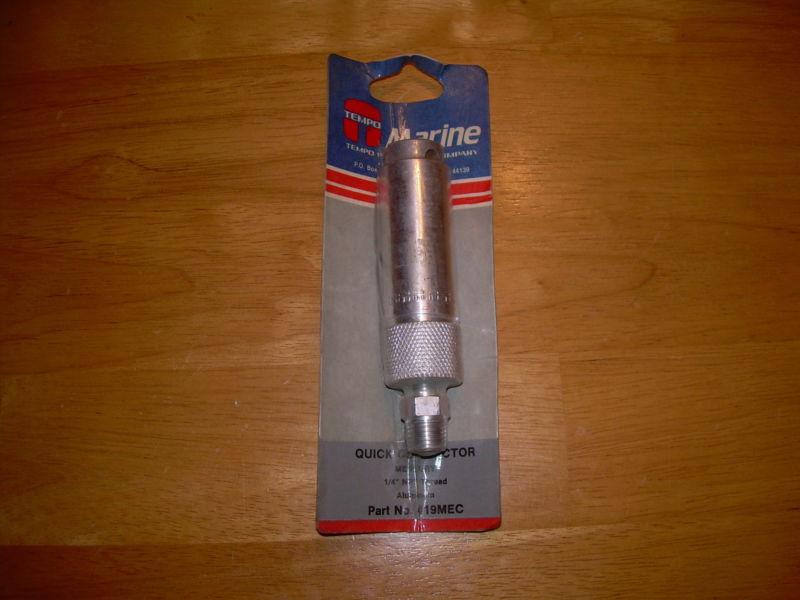New tempo quick connector   mercury 1/4" npt thread aluminum part# 419mec