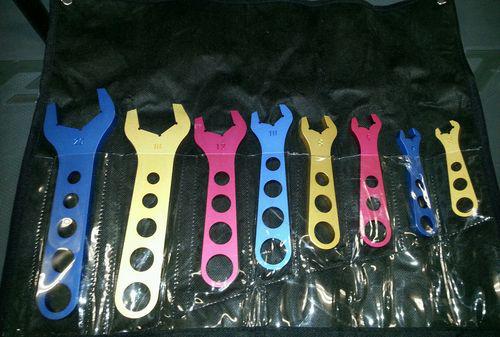 An wrench set with storage pouch -3 to -20