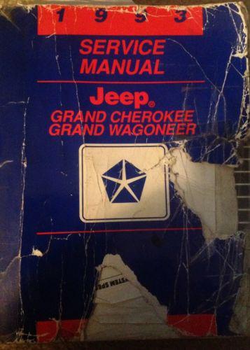 1993      chrysler   jeep  grand cherokee &wagoneer           service  manual