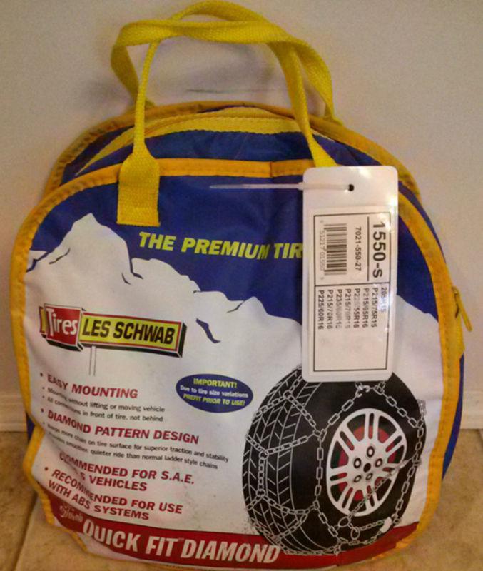 Find Les Schwab Premium Snow Tire Chains 1550S, Light Trucks, SUV