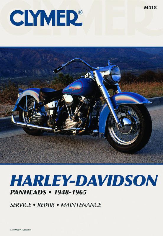 Clymer repair service manual for harley davidson panheads 1948 - 1965