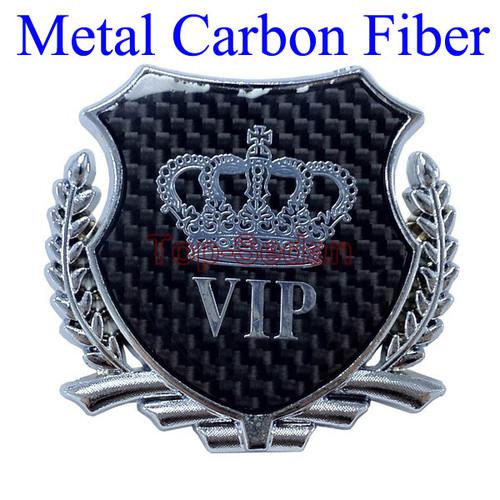 Metal side trunk badge carbon fiber sticker emblem vip buick lacrosse regal