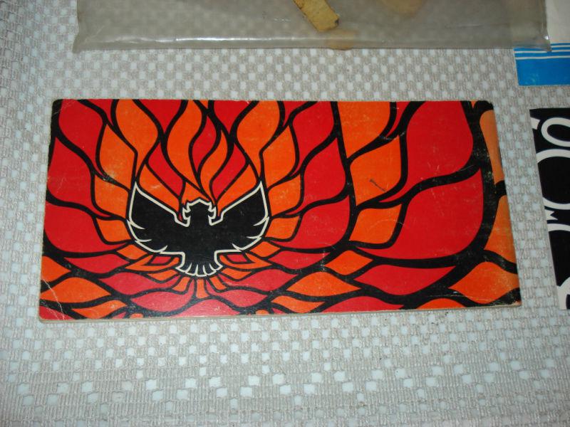 1975 PONTIAC FIREBIRD OWNERS MANUAL SET NR RARE!!! TRANS AM, US $27.99, image 5