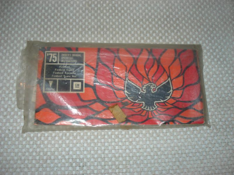 1975 PONTIAC FIREBIRD OWNERS MANUAL SET NR RARE!!! TRANS AM, US $27.99, image 6