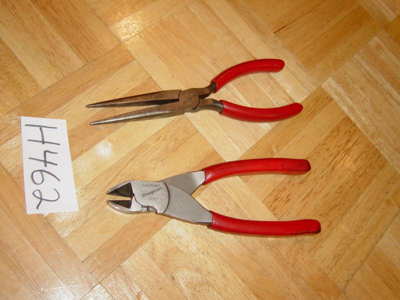 Snap on tools 2 piece diagonal cutters & needle nose pliers
