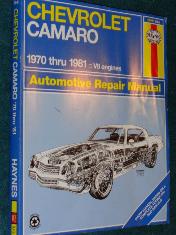 1970-1981 chevrolet camaro shop manual / 70 71 72 73 74 75 76 77 78 79 80 book