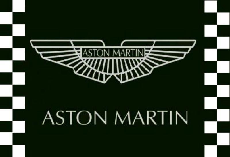 Aston martin flag 3x5' checkered banner jx *