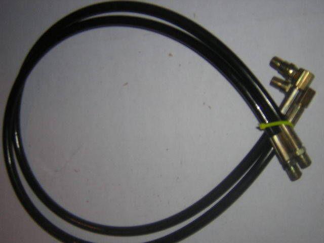 2 meyer snow plow hydraulic hoses, 1/4x45" w/ angle swivel