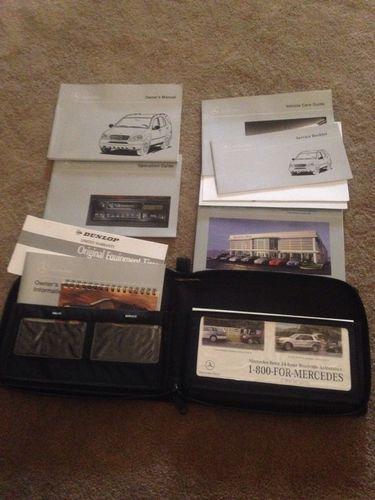1998 mercedes benz ml320 owners manual w leather case all books