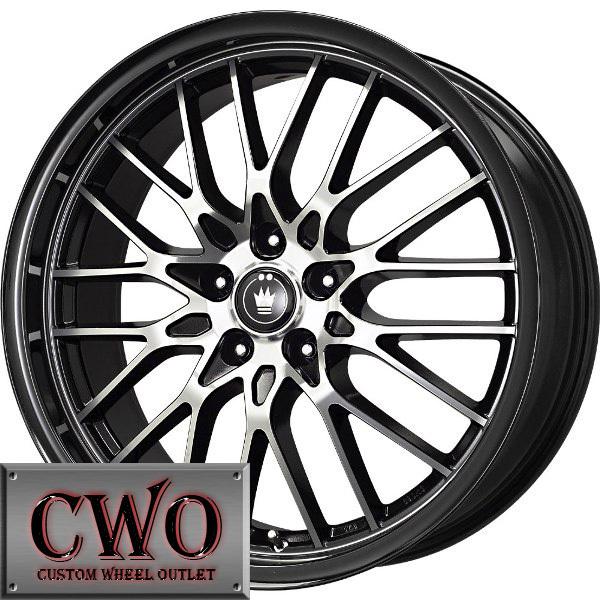 17 black konig lace wheels rims 5x110/5x115 5 lug malibu aura cts dts grand prix