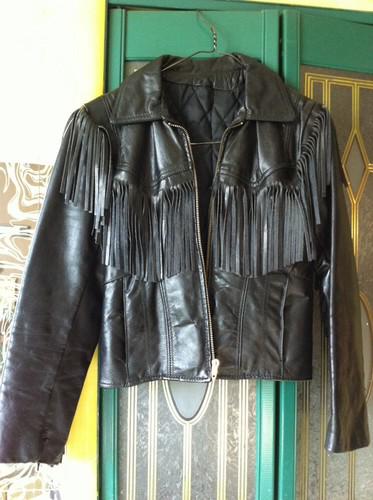 Ladies   leather  biker jacket