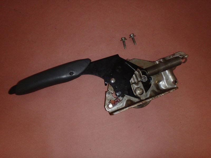 Parking emergency brake lever handle assembly charcoal pontiac firebird camaro