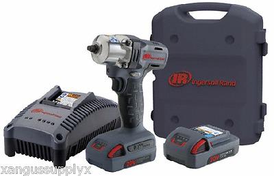 Ingersoll rand 3/8" drive 20v cordless impactool kit with charger, two battery