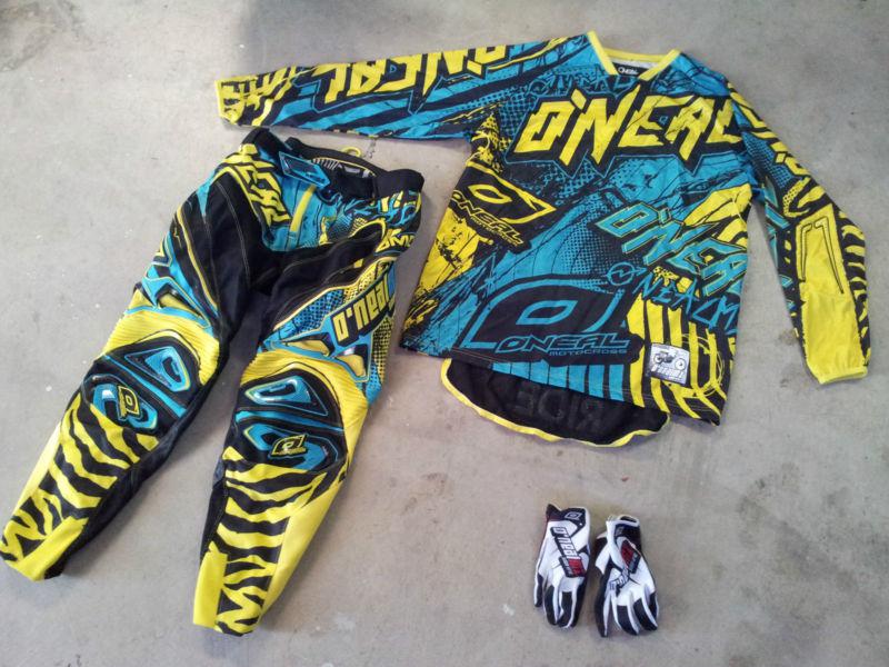Oneal motocross gear o'neal mx jersey pants gloves fox, tld, axo, msr, answer