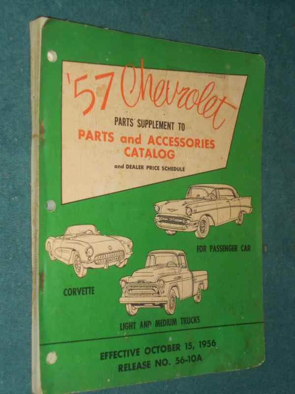 Find 1957 CHEVROLET CAR / CORVETTE / TRUCK PARTS CATALOG / ORIGINAL