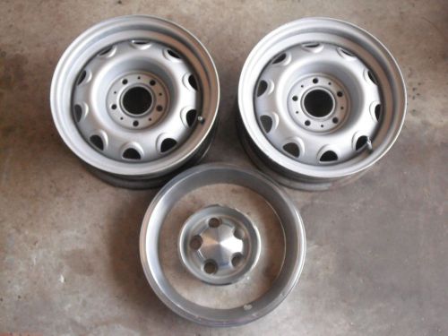 1973 duster 340 14x5.5 original mopar dodge rally wheels 2 only 1 has centercap