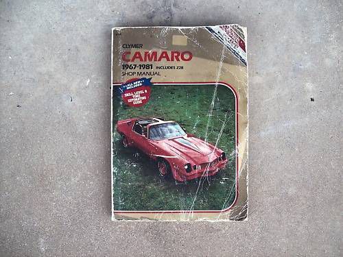 Clymer shop manual-chevy camaro-1967 thru 1981