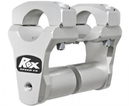 Rox speed fx billet pivoting handlebar risers matte silver (1r-p2pps10a)