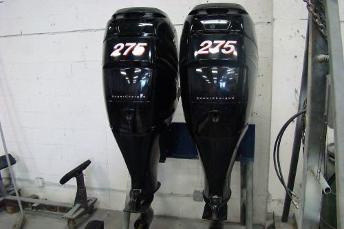 Mercury verado 275 hp 25" pair outboard motors 350 hours