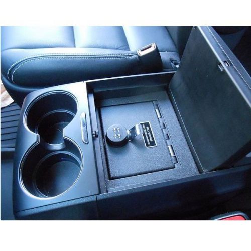 Console vault gun safe for 14-16 toyota highlander w/ barrel key lock