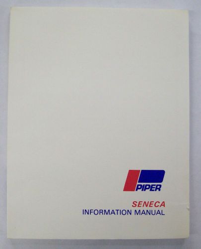 Original piper seneca pa-34-200 information manual 761-506