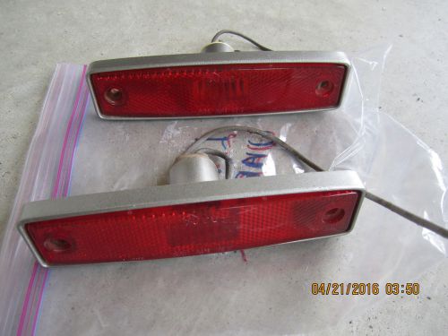 Mopar truck li l red express warlock step side rear marker lights nice pair red