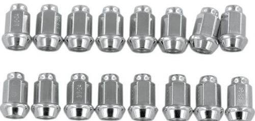 Itp wheel lug nuts 3/8"-24 tapered chrome (alug13bx)