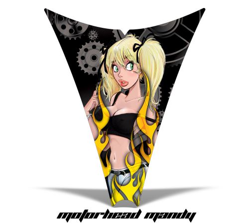 Amr racing sled hood wrap graphic decal ski-doo rev 04-12 part snowmobile mandy