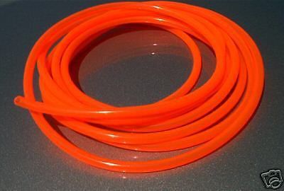 7' 1/4"id / 6mm fuel line jetski cycle atv quad dirt bike gas hose tube orange