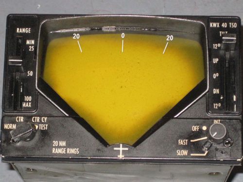 King kwx 40 tso weather radar indicator system unit ki240 066-3026-00