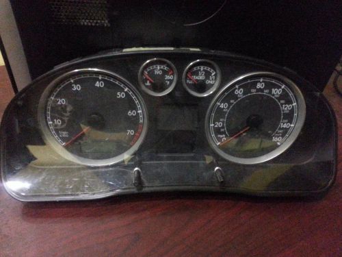 Volkswagen passat speedometer (cluster), 160 mph, w/plant code vin p (11th dig