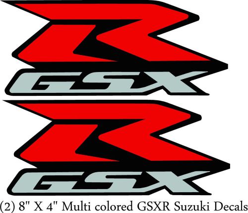 Set of 2 gsxr decals suzuki motorcycle sport s!