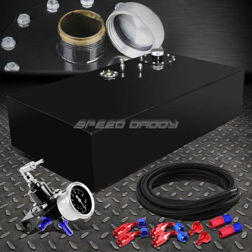 17 gallon top-feed coated fuel cell tank+cap+steel line kit+pressure regulator