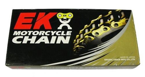 Ek 525 mvxz black 130 links motorcycle drive chain x-ring quadra x o ring