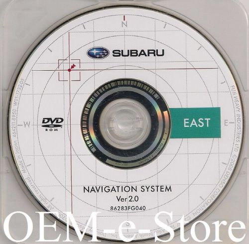 2010 subaru legacy &amp; forester navigation dvd east coast u.s map + canada ver 2.0