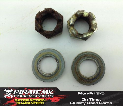 Bombardier ds650 ds 650 can am front wheel hub spindle castle nuts #19 2005