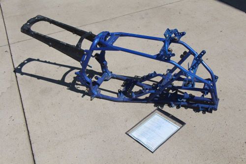 2007 yamaha yfz450 frame &amp; subframe straight yfz 450 fits 2004-2009 blue #1963