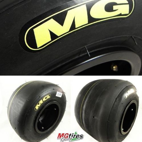 Mg tires / fz yellow complete set, front and rear 4.6/7.1 - shifter kart tires