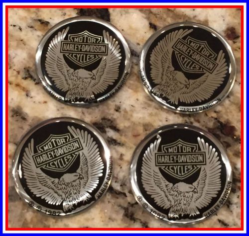 Harley davidson emblem .. vintage o.e.m. brake caliper insert ... discontinued