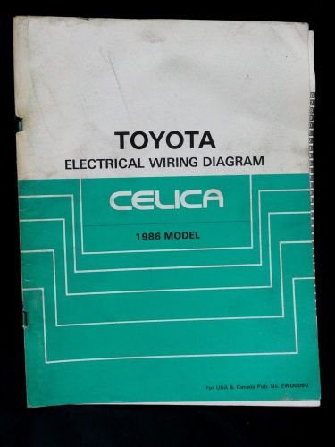 1986 * toyota celica * oem factory dealership * electrical wiring diagram manual