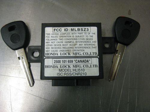 Keys cut &amp; programmed for honda / acura immobilizer ecu; (includes 2 keys)