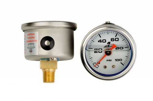 Aeromotive 15633 liquid filled fuel pressure gauge 0-100 psi  free usa shipping
